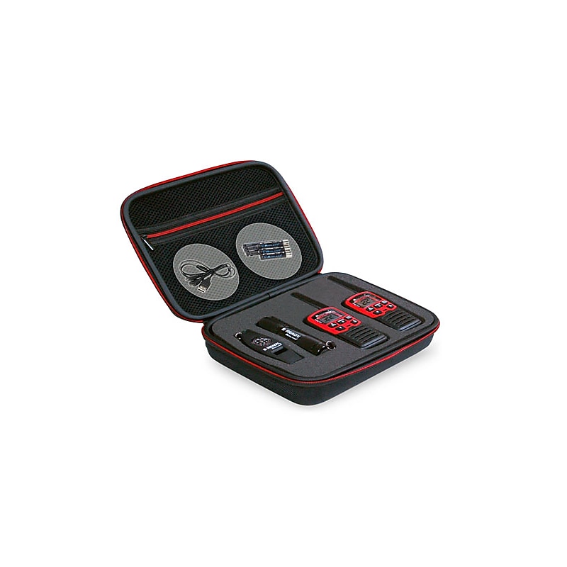 MIDLAND RADIO E+Ready X-Talker Weather Alert Radio Kit, Black/Red, 2/Pack (EX37VP) image 1