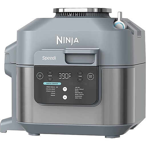 Ninja Speedi Rapid Cooker and Air Fryer, Sf300, 6-Qt. Capacity, 10-in-1 Functionality, Meal Maker, Sea Salt Gray