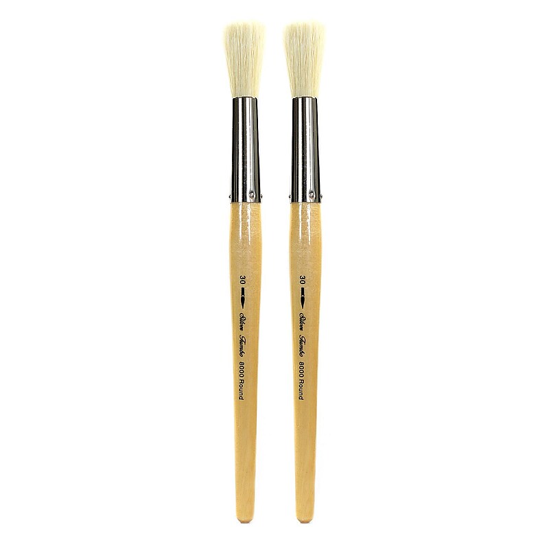 Silver Brush Silver Jumbo Oil Brushes, Round 30, Pack of 2 (PK2-8000-30) image 1