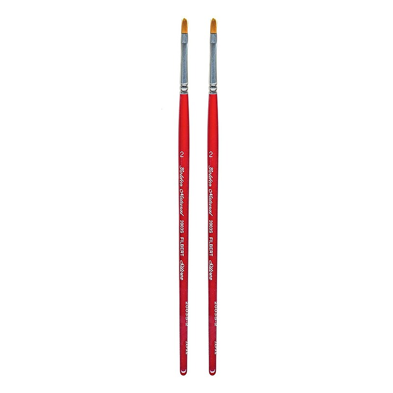 Silver Brush Golden Natural Series Brushes 2 filbert 2003S [Pack of 2] (PK2-2003S-2) image 1