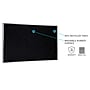Ghent 3' H x 4' W Recycled Bulletin Board with Aluminum Frame, Confetti (ATR34-CF)~#|#~sp20043586_sc7