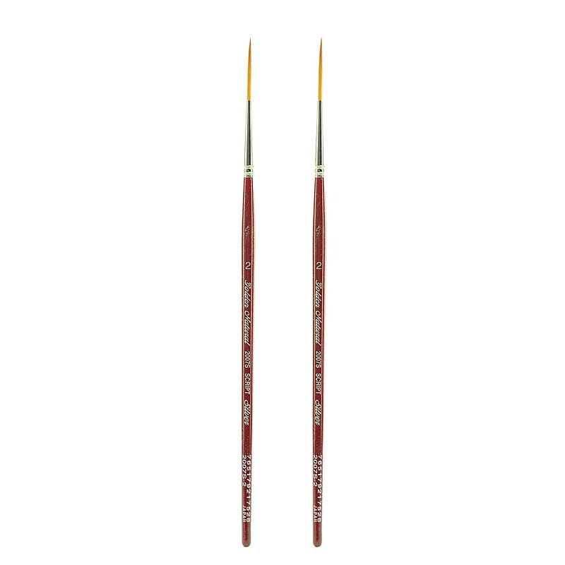 Silver Brush Golden Natural Series Brushes 2 script 2007S [Pack of 2] (PK2-2007S-2) image 1