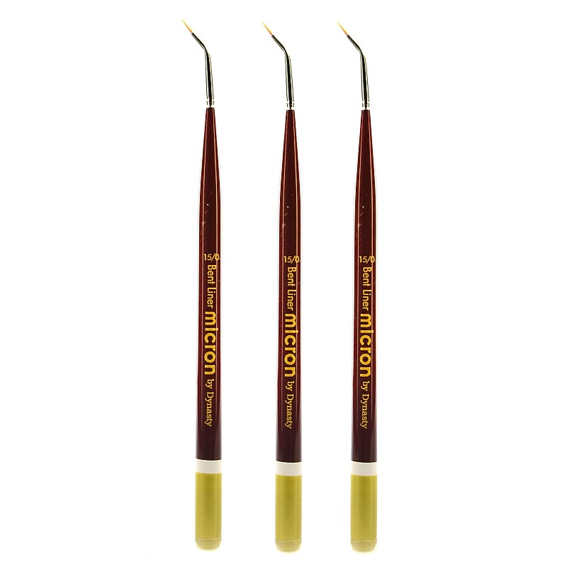 Dynasty Micron Mini Brush liner 15/0, 3/Pack (PK3-26599) image 1