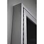 Ghent 4' H x 8' W Enclosed Recycled Rubber Bulletin Board with Satin Frame, 3 Door, Confetti (PA34896TR-CF)~#|#~sp20044008_sc7