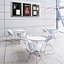Ghent 4' H x 8' W Enclosed Recycled Rubber Bulletin Board with Satin Frame, 3 Door, Confetti (PA34896TR-CF)~#|#~sp20044031_sc7