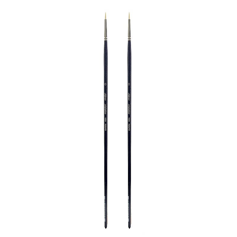 Silver Brush Bristlon Series Brushes 0 round [Pack of 2] (PK2-1900-0) image 1