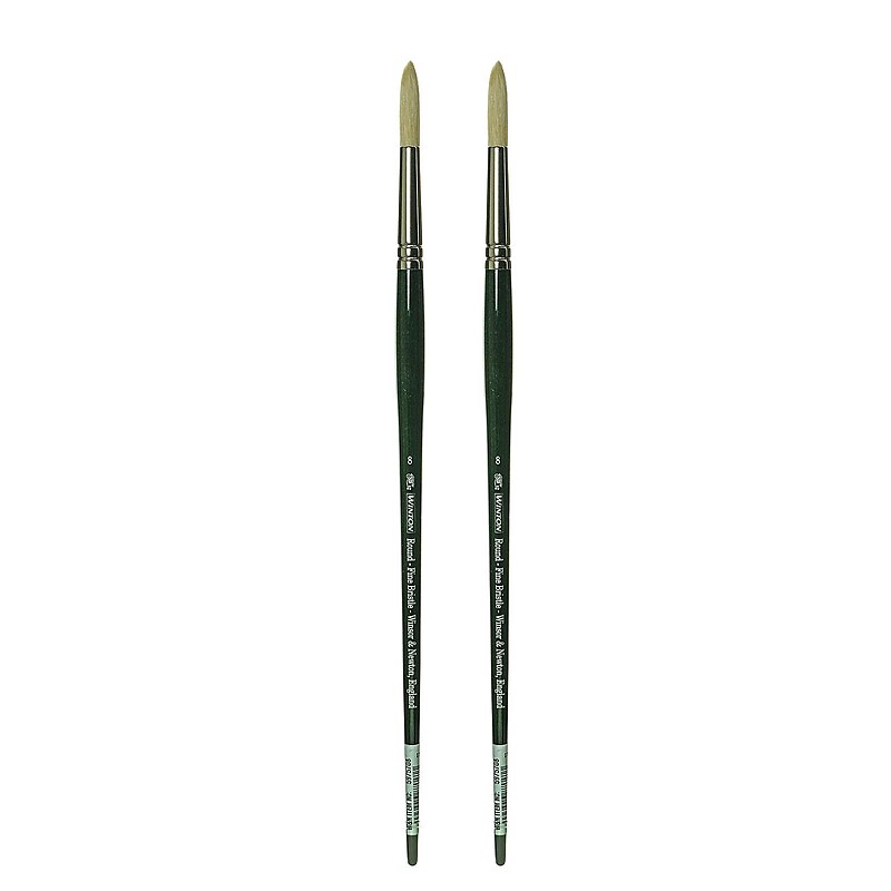 Winsor and Newton Winton Hog Brushes 8 round [Pack of 2] (PK2-5975708) image 1