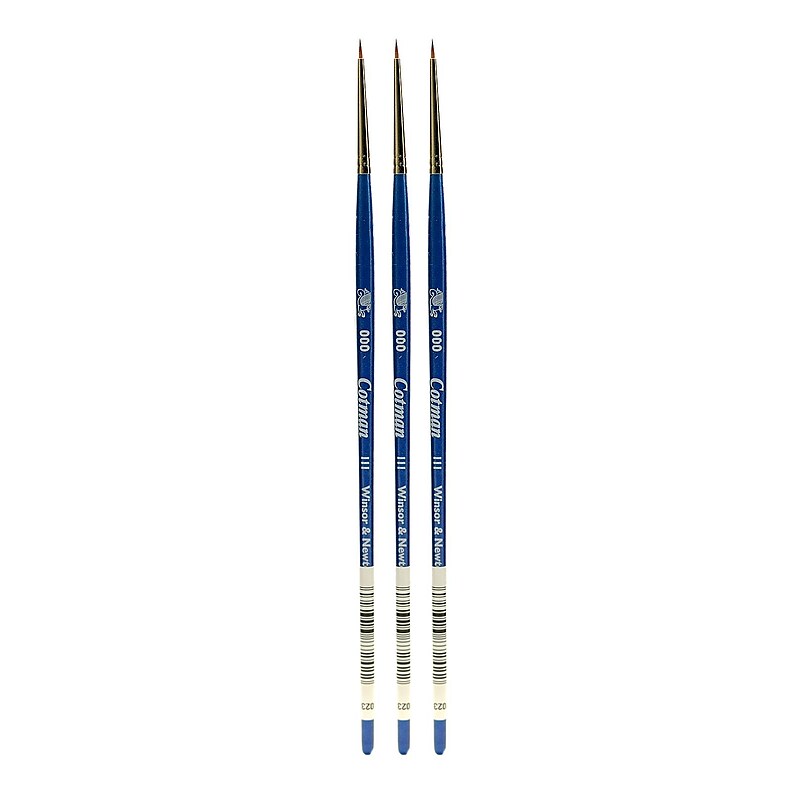 Winsor and Newton Cotman Water Colour Brushes 3/0 round 111 [Pack of 3] (PK3-5301030) image 1