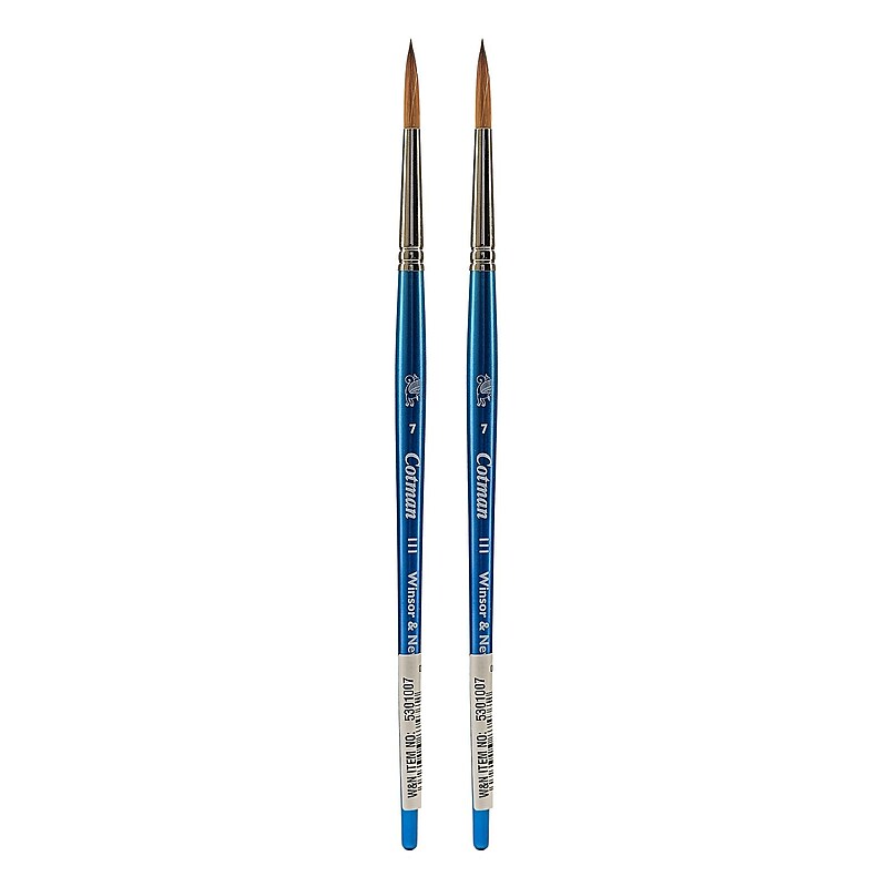 Winsor and Newton Cotman Water Color Brushes, 7 Round 111, Pack of 2 (PK2-5301007) image 1