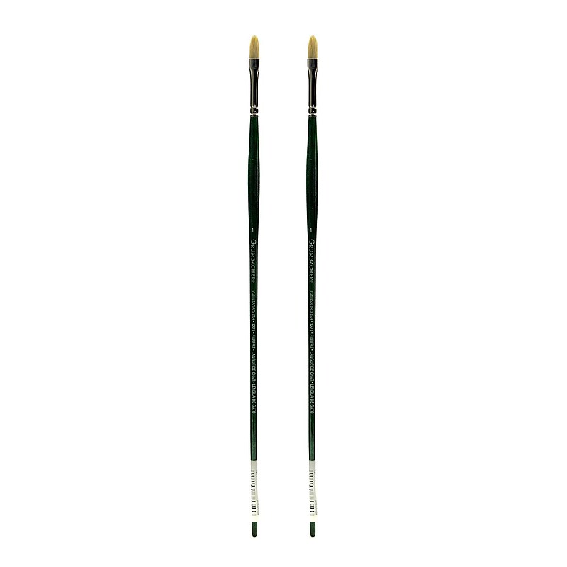 Grumbacher Gainsborough Oil and Acrylic Brushes 1 filbert [Pack of 2] (PK2-1271T.1) image 1