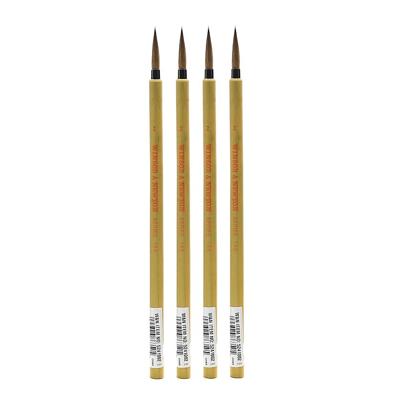 Winsor and Newton Series 150 Bamboo Brushes 2 [Pack of 4] (PK4-5241002) image 1