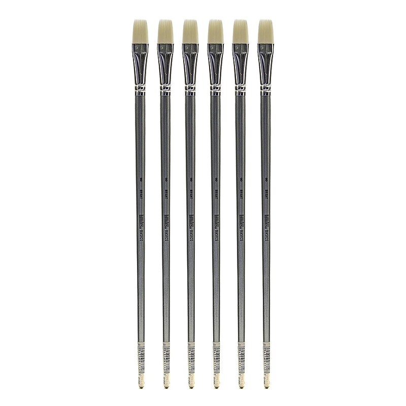 Liquitex Basics Brushes bright no. 8 [Pack of 6] (PK6-6922008) image 1