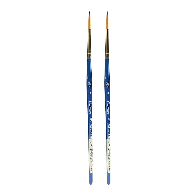 Winsor and Newton Cotman Water Colour Brushes 4 script 222 [Pack of 2] (PK2-5302004) image 1