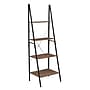 Niche Soho 4 Shelf 72"H Ladder Bookcase, Urban Walnut (NSBC7224UW)~#|#~sp20052259_sc7