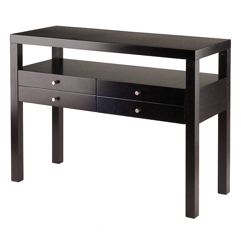Winsome Copenhagen Contemporary Scandinavian Console Table, Espresso (92656) image 1