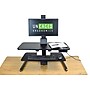 Uncaged Ergonomics Electric Standing Desk Conversion Powered Sit to Stand Converter, Black (ESDC-b)~#|#~sp20099894_sc7