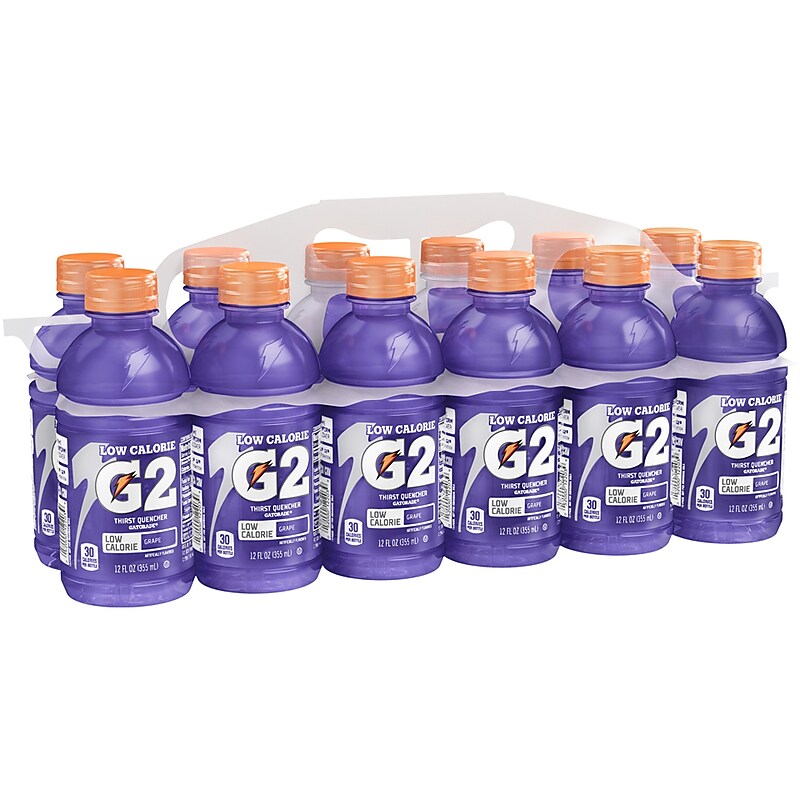 Gatorade G2 Grape 12 Ounce Bottles, 2/12 Pack (QUA12203) image 1