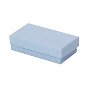 JAM Paper® Two-Piece Jewelry Box Gift Set, 2 1/2 x 4 1/2 x 1 1/4, Baby Blue, Sold Individually (2259320971)