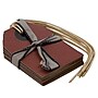 JAM Paper Recycled Kraft Gift Tags with Twine String, Small, 2 1/4 x 1 5/8, Red, 6/Pack (297534246)~#|#~sp20131518_sc7