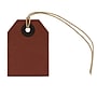 JAM Paper Recycled Kraft Gift Tags with Twine String, Small, 2 1/4 x 1 5/8, Red, 6/Pack (297534246)~#|#~sp20131521_sc7