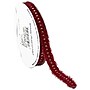 JAM Paper Nylon Knit Decorative Ribbon, Red Metallic (E797313)~#|#~sp20131568_sc7