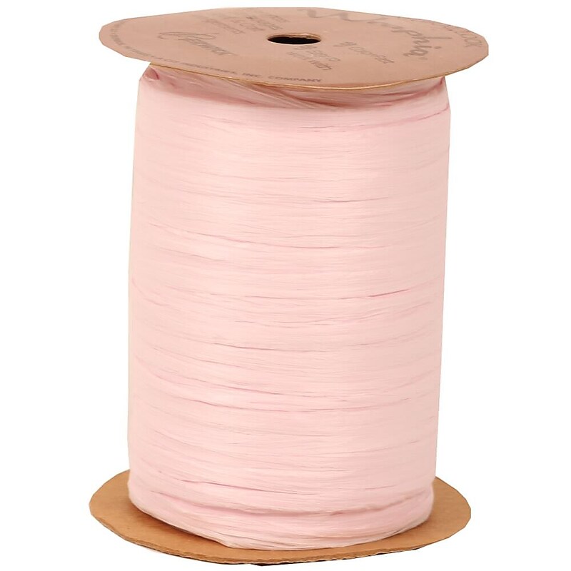 JAM Paper Wraphia Ribbon, Pink (1086110) image 1