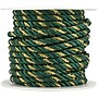 JAM Paper Decorative Rope Ribbon, Green with Gold (375rope)~#|#~sp20131746_sc7