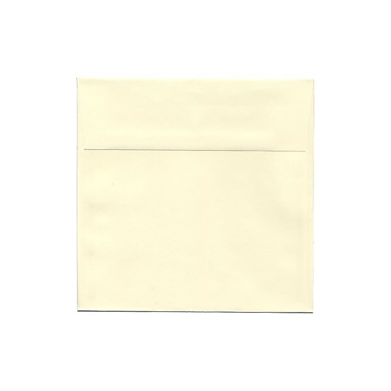 JAM Paper 7.5 x 7.5 Square Invitation Envelopes, Ivory, 25/Pack (2792288) image 1