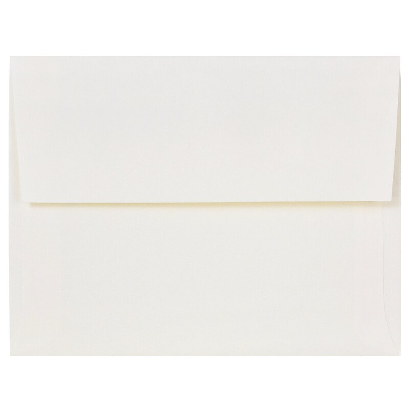 JAM PAPER 7.5 x 7.5 Square Invitation Envelopes, Ivory, 100/Pack (23131971) image 1