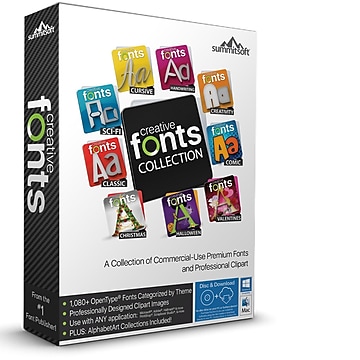 Summitsoft Creative Font Collection for Windows (1 User) [Download]