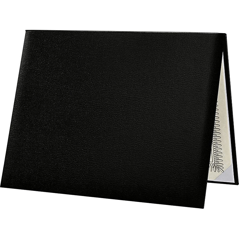 LUX Diploma Cover, Padded, 8 1/2" x 11, Black, 2/Pack (PDCL-85X11-DB-2) image 1