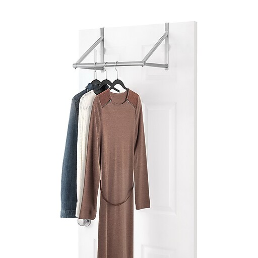 Shop Staples For Whitmor Over The Door Closet Rod Silver 67053836
