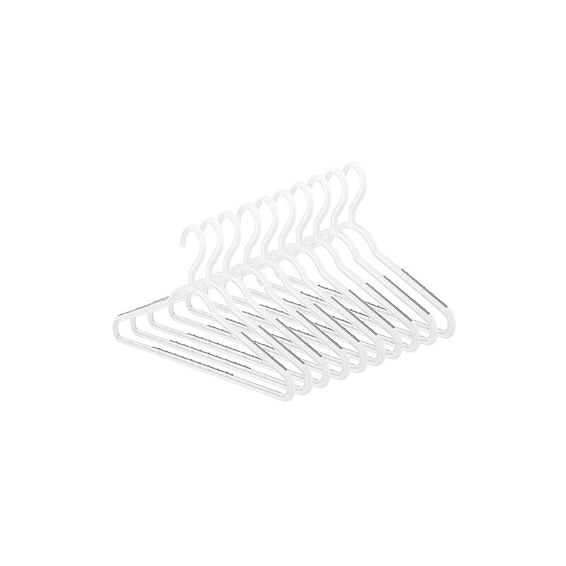 Whitmor Slim Sure Grip Plastic Clothes Hangers, Paloma Gray, 10/Set (6672490310PGRAY) image 1