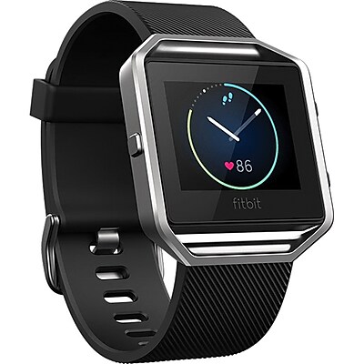 Fitbit Blaze Large Smart Fitness Watch, Plum/Silver (FB502SBPML)