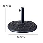 Flash Furniture Kona Universal Cement Patio Umbrella Base, Black (GMUB19BRNZ)~#|#~sp202106262_sc7