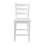 Flash Furniture Liesel Rustic Solid Wood Ladder Back Counter Height Stool, Antique White Wash, 2 Pieces (ESSTBN524WH2)~#|#~sp202107400_sc7