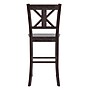 Flash Furniture Gwendolyn Rustic Solid Wood Designer Back Bar Height Stool, Gray Wash Walnut, 2 Pieces (ESSTBN129GY2)~#|#~sp202107446_sc7