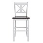 Flash Furniture Gwendolyn Rustic Solid Wood Designer Back Bar Height Stool, Antique White Wash, 2 Pieces (ESSTBN129WH2)~#|#~sp202107467_sc7