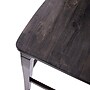 Flash Furniture Liesel Rustic Solid Wood Ladder Back Counter Height Stool, Gray Wash Walnut, 2 Pieces (ESSTBN524GY2)~#|#~sp202107479_sc7