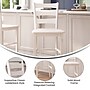 Flash Furniture Liesel Rustic Solid Wood Ladder Back Bar Height Stool, Antique White Wash, 2 Pieces (ESSTBN529WH2)~#|#~sp202107493_sc7