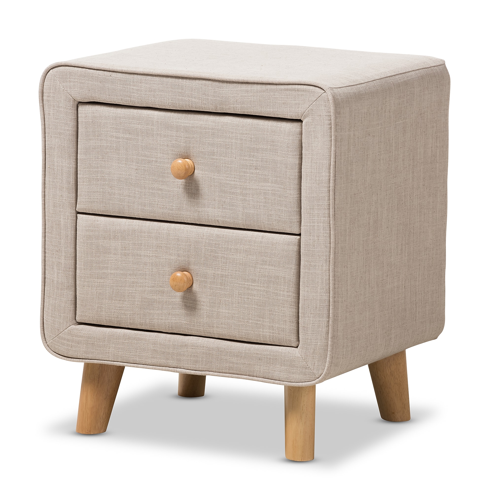 Baxton Studio Jonesy 23″ High Nightstand, Beige (2633-7289-STPL) Sansujyuku sansujyuku.com