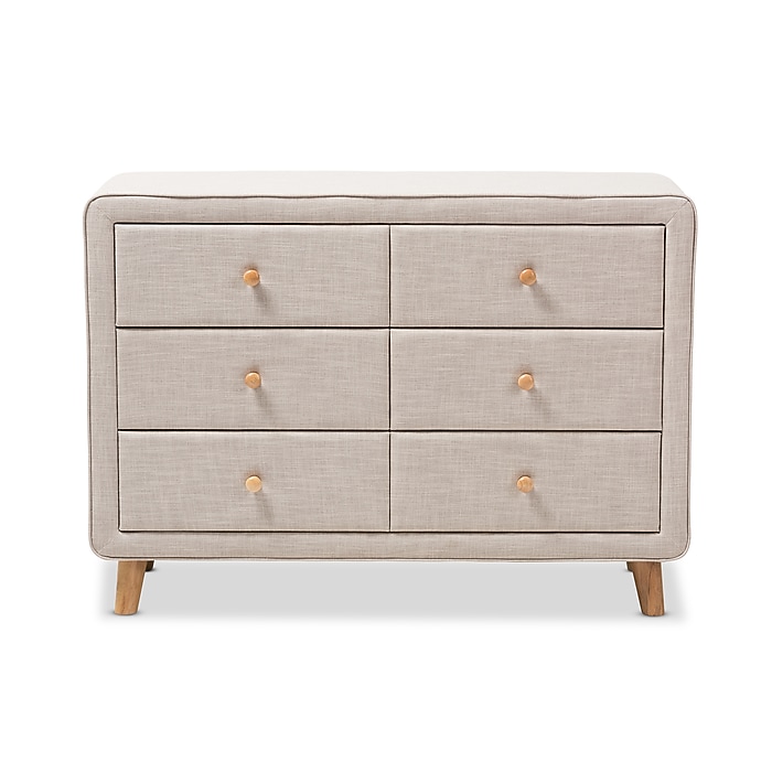 dresser beige 7 Drawer Dresser, Camel Beige