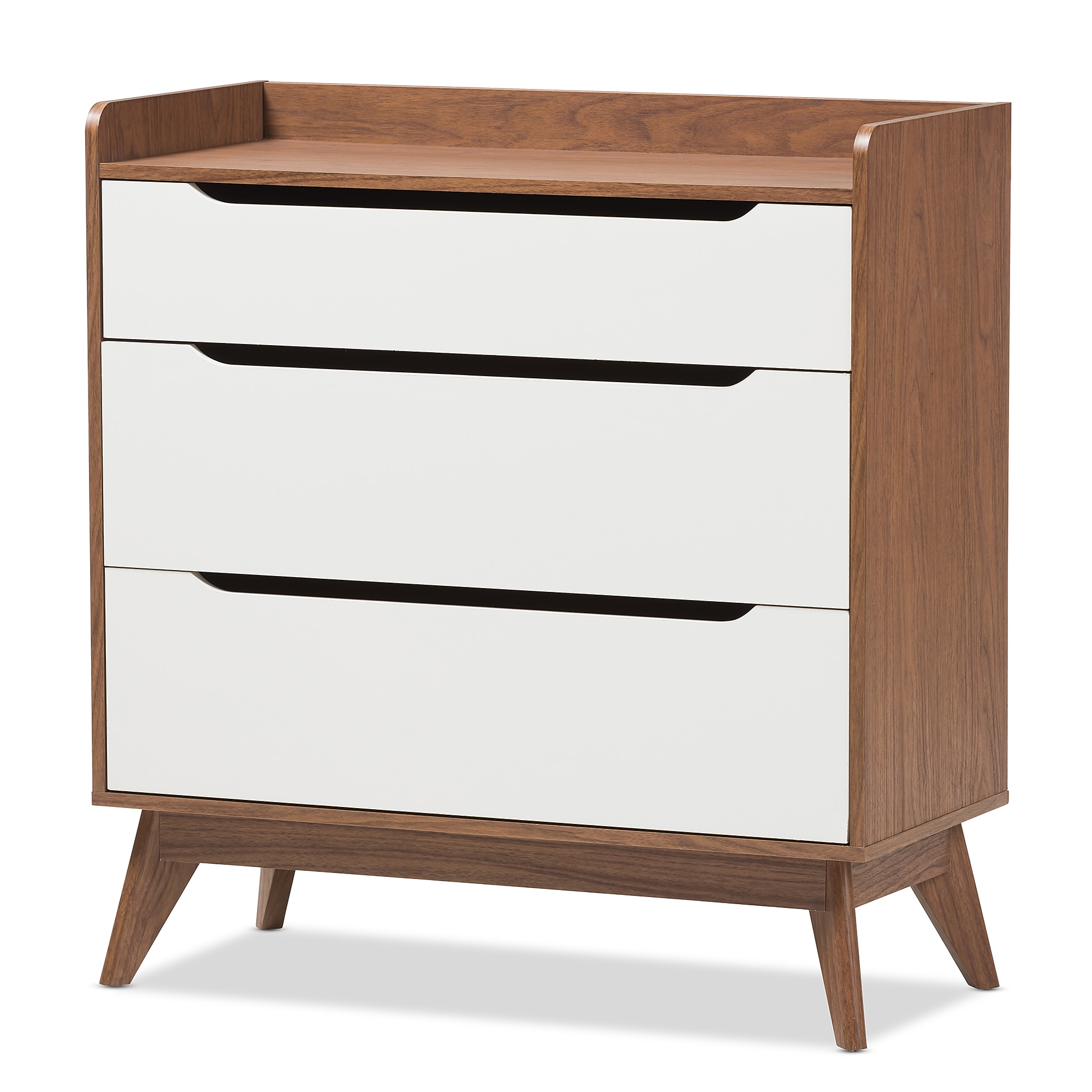 Baxton Studio Brighton 37″ High 3-Drawer Chest, White (2633-7494-STPL) Sansujyuku sansujyuku.com