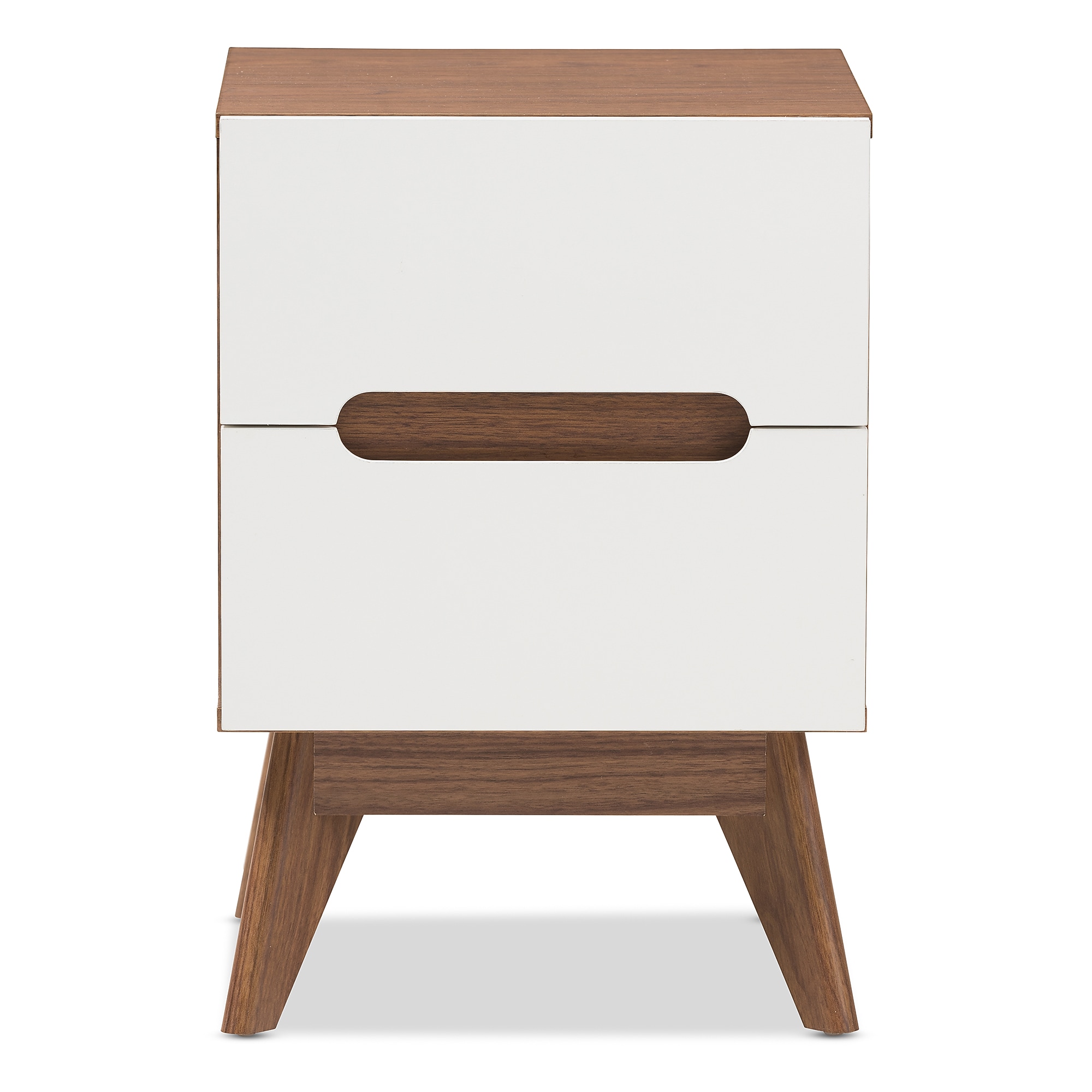 Baxton Studio Calypso 23″ High Nightstand, White (2633-7504-STPL) Sansujyuku sansujyuku.com