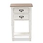 Baxton Studio Dauphine 26" High 2-Drawer Nightstand, White (2633-7577-STPL)~#|#~sp20239545_sc7