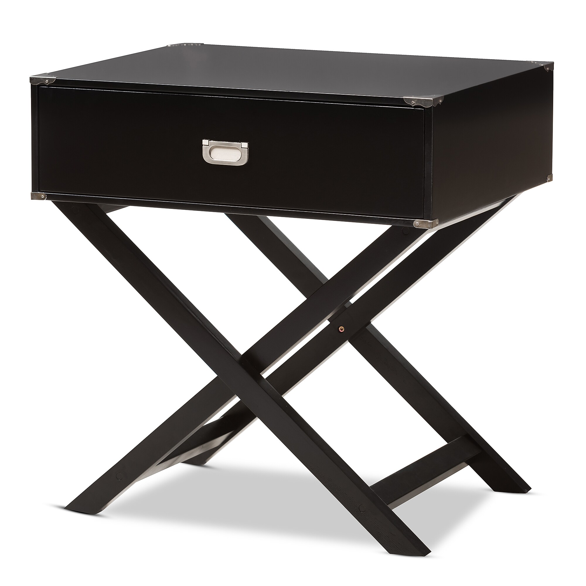 Baxton Studio Curtice 28″ High Nightstand, Black (2633-7628-STPL) Sansujyuku sansujyuku.com