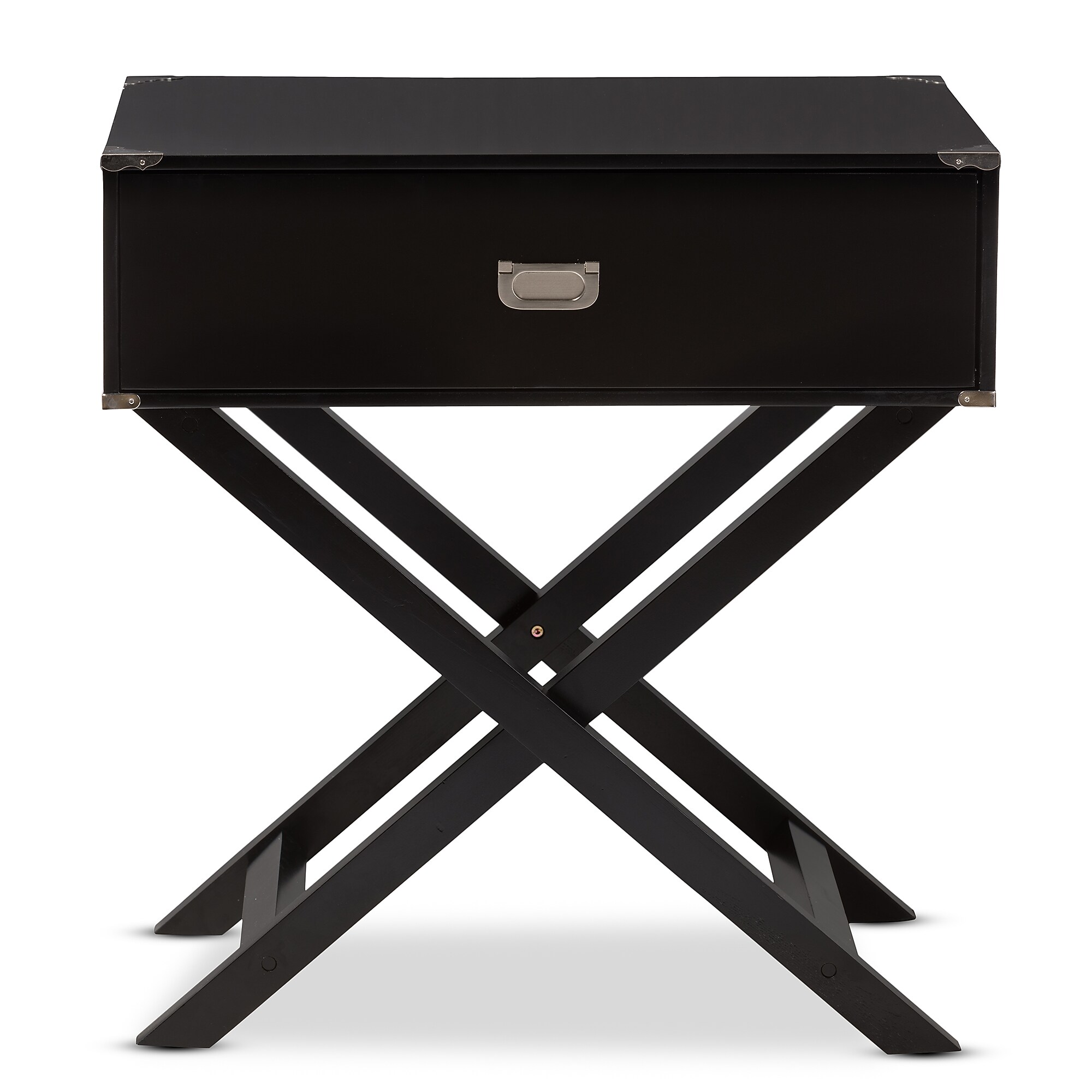 Baxton Studio Curtice 28″ High Nightstand, Black (2633-7628-STPL) Sansujyuku sansujyuku.com