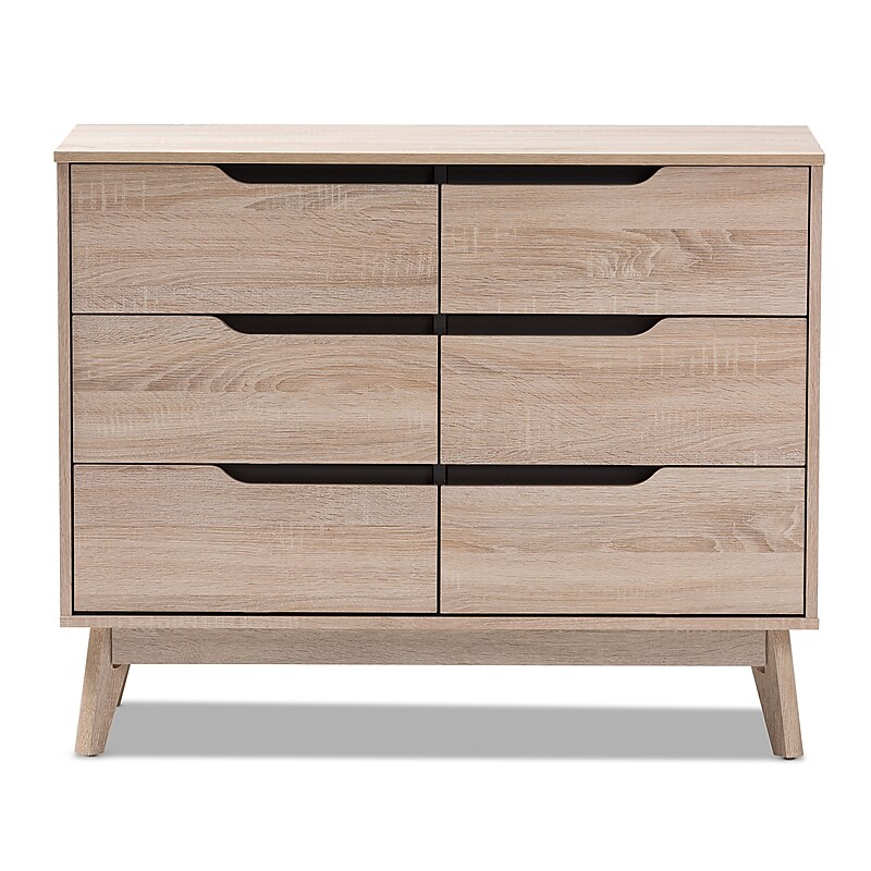Baxton Studio Fella 24" High Dresser, Light Brown (2633-7702-STPL) image 1