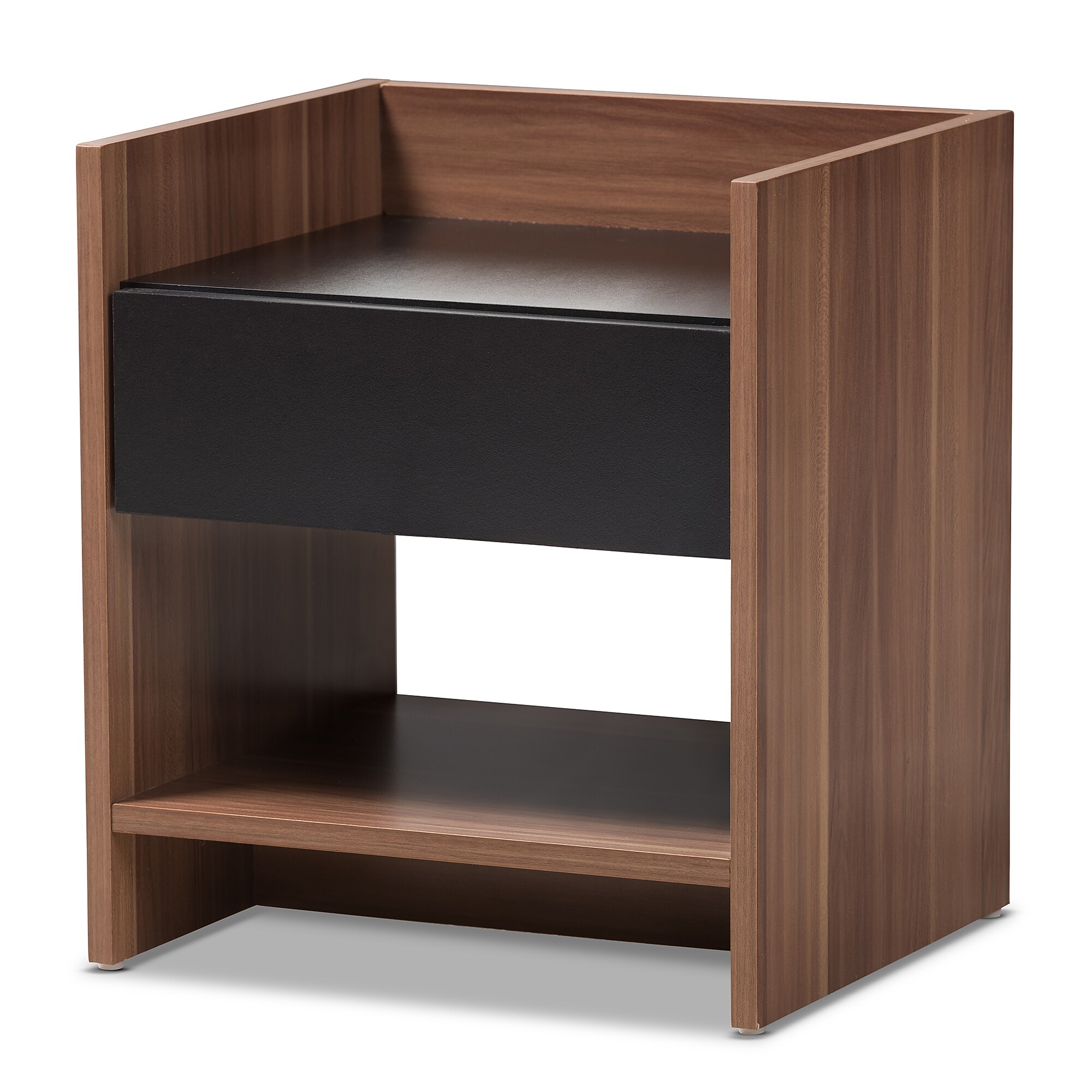 Baxton Studio Vanda 18″ High Nightstand, Brown (2633-7715-STPL) Sansujyuku sansujyuku.com