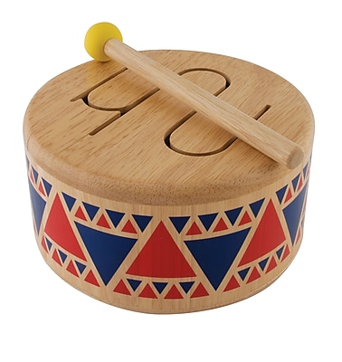 plan toy solid wood drum